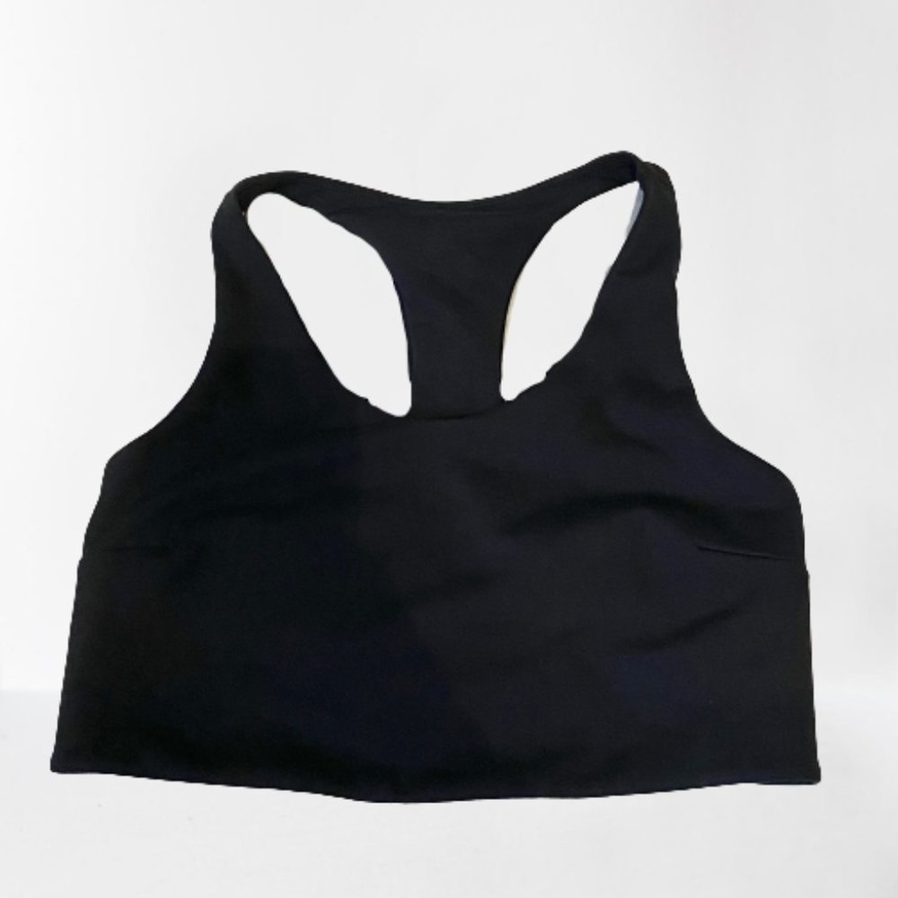Zella Black Racerback Sports Bra Athletic Support Small NEW